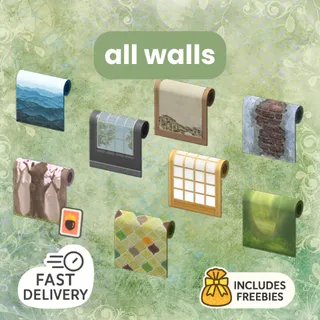 All Walls Including DIYs • 358 items • Fast Delivery • Freebies (20 items of choice)