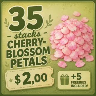 35 STACKS CHERRY-BLOSSOM PETALS • 5 FREEBIES INCLUDED