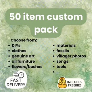 50 Item Custom Pack • Fast Delivery 