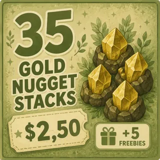 35 STACKS GOLD NUGGETS • 5 FREEBIES INCLUDED