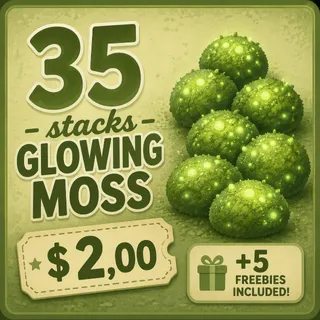 35 STACKS GLOWING MOSS • 5 FREEBIES INCLUDED