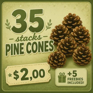 35 STACKS PINE CONE • 5 FREEBIES INCLUDED