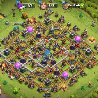Clash of Clans CV 12 💎 +6.400 Gemas + Poções Full + Livro Heróis