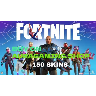 +100 SKINS   With random skins (Black Knight,Renegade Raider,Ikonik,Or Others) Full Access  [ACCOUNTS WORKS IN ALL PLATFORMS]