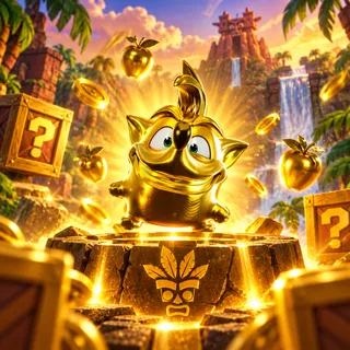 Gold Crash Bandicoot Sprite 🌪️ | Instant Delivery | You Keep It