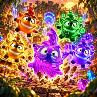Mastered Crash Bandicoot Sprites Bundle | Level 5 | Instant Delivery | You Keep It