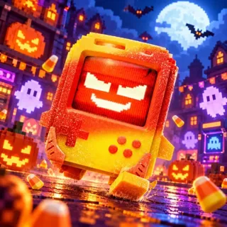 Mastered Trick or Treat 8-Bit Sprite ✦ Level 5 ✦ You Keep It