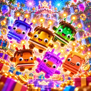 Mastered Birthday Cake Sprites Bundle ✦ Level 5 ✦ Instant Delivery ✦ You Keep It