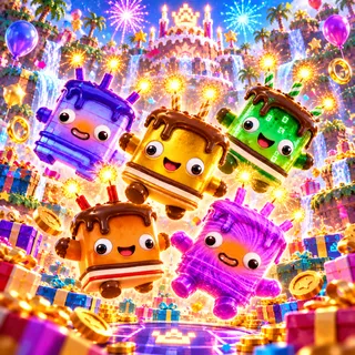 Mastered Birthday Cake Sprites Bundle | Level 5 | Instant Delivery | You Keep It