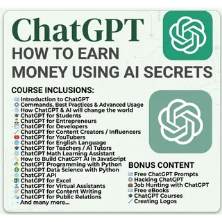 Complete ChatGPT & AI Masterclass: Learn How to Earn Money & Automate Your Work