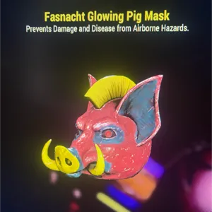 glowing pig mask