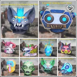 glowing mask set