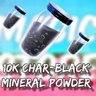 10k Char Black Mineral Powder