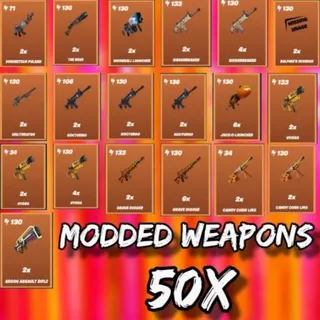 50x Modded Weapons