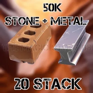 Stone + Metal 50k Each