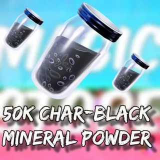 50k Char Black Mineral Powder
