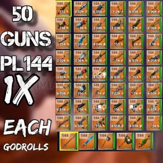 Supercharged PL144 Guns 50x