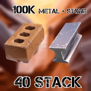 Stone + Metal 100k Each