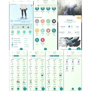 [K37] LEVEL 61 ACCOUNT I 35 SHINY LEGENDARY I 105 SHINY  I NAME CHANGE AVAILABLE I INSTANT ACCESS 