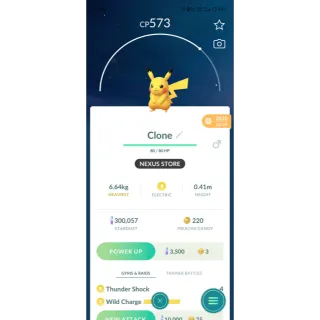 ✨RARE CLONE PIKACHU 😎 ( 2020 VIA TRADE AVAILABLE ) 💯💯