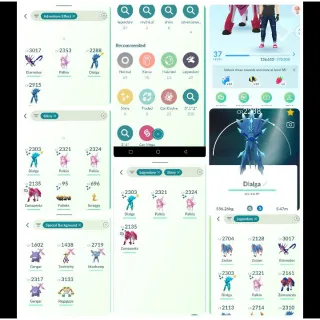 LEVEL 73  ACCOUNT( CREATION YEAR 2023 ) I 50 SHINY LEGENDARY  I 214 SHINY I 238 LEGENDARY I  35 MYTHICAL I