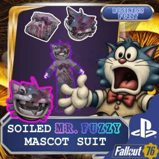 🙀 SOILED MR. FUZZY MASCOT SUIT  🎀 💜