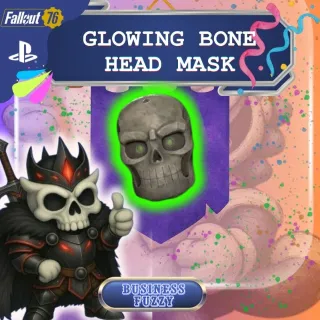 🎭 🎊 Glowing Bone Head Mask 💀🪇