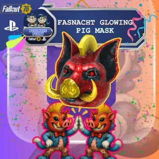 🎭 🎊 🐽 FASNACHT GLOWING PIG MASK 🐗🪇