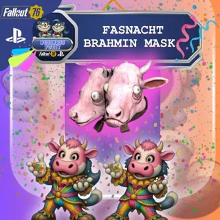 🎭 🎊 🎀🐄 FASNACHT BRAHMIN MASK 🎀🪇