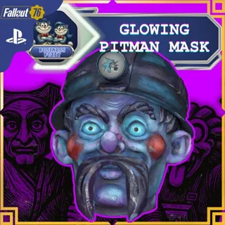 🎭 🪄 GLOWING PITMAN MASK  👷🏿