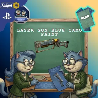 📝 Plan: laser gun blue camo paint  🔫🔵