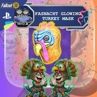 🎭 🎊 🍗 FASNACHT GLOWING TURKEY MASK 🦃 🪇