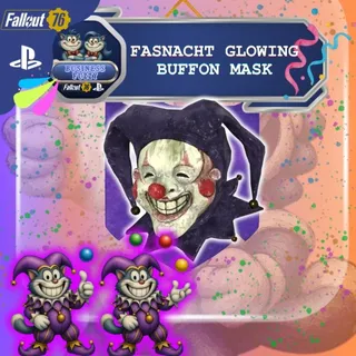 🎭 🎊  🎪 GLOWING BUFFON MASK 🃏 🪇