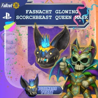 🎭 🎊 FASNACHT GLOWING SCORCHBEAST QUEEN MASK 💀 🦇🪇