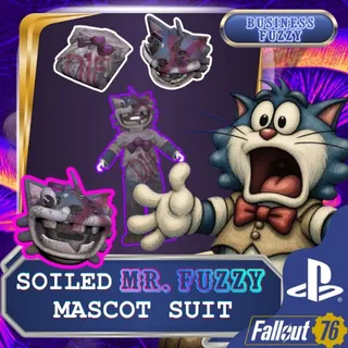 🙀 SOILED MR. FUZZY MASCOT SUIT  🎀 💜