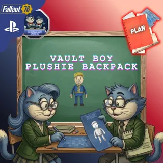 📝 PLAN: VAULT BOY PLUSHIE BACKPACK 👦 🧸 🩵