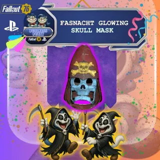 🎭 🎊 🌹🕯️💀 FASNACHT GLOWING SKULL MASK 💀 🪇