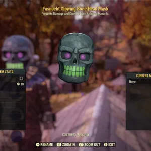 Fasnacht Glow Bone Mask