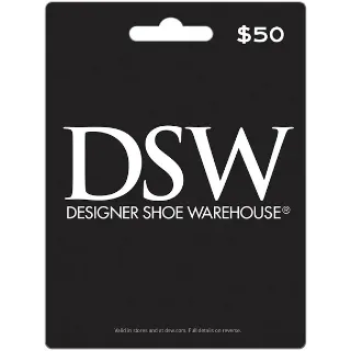 DSW GIFT CARD $50.00 USD 