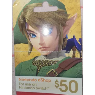 $50.00 USD Nintendo eShop