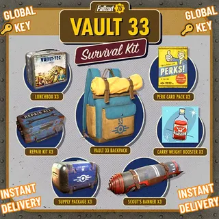 🌞 Fallout 76 🌠 Vault 33 Survival Kit 📦 DLC | Key |  Code 🔑| Global ☑️ ( XBOX & PC ) 🎮