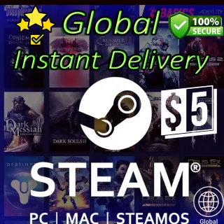 $5.00 USD STEAM GLOBAL CODE - INSTANT DELIVERY