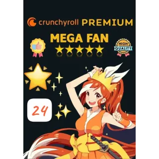 ⚡ Crunchyroll Mega Fan 24 Months | Key Digital 100% Secure and Private ✅