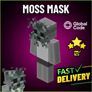 🌟 Moss Mask - Minecraft JAVA - BEDROCK EDITION 🌠 ⚡ FAST DELIVERY ⚡