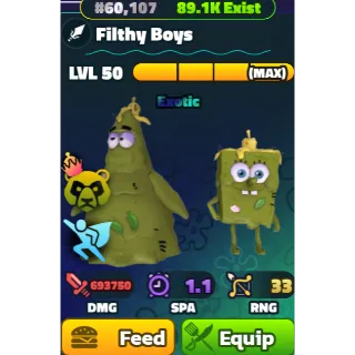 Filthy Boys (NC)(LV50) - Spongebob Tower Defense