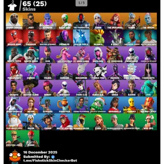 FORTNITE ACCOUNT [PSN/PC] 66 skins | Star Wand ✴️ Kor✴️ Spider-Man ✴️ Eleven ✴️ Doctor Strange ✴️ Arctic Adeline ✴️ Aura