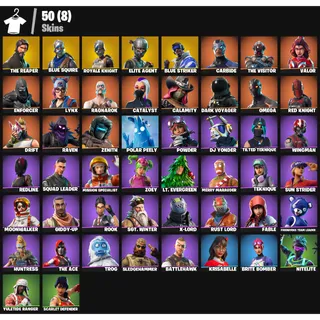 FORTNITE ACCOUNT - 50 skins | The Reaper | Blue Squire | Royale Knight | Elite Agent | Take The L | Floss |750 VB