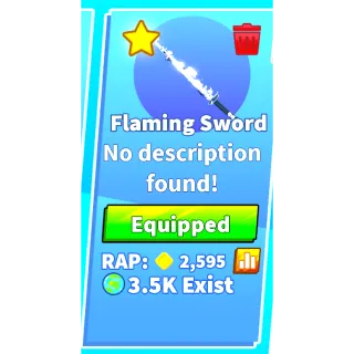 Flaming Sword - Blade Ball
