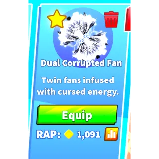 Dual Corrupted Fan - Blade Ball
