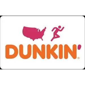 $5.00 USD dunkin gift 